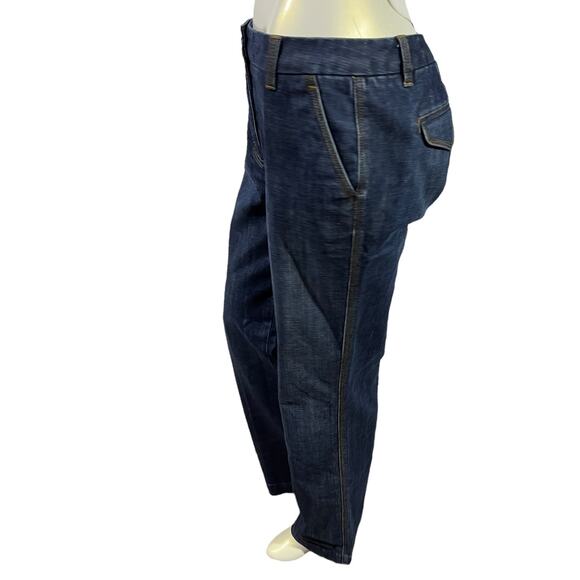 Talbots Stretch Dark Wash Trouser Jeans Size 8 - Classic Fit - Picture 2 of 16